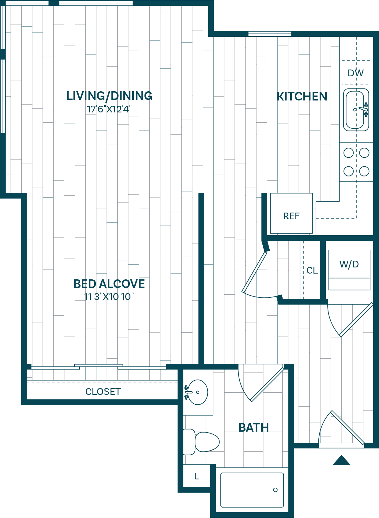Floor Plan Image of Apartment Apt 221